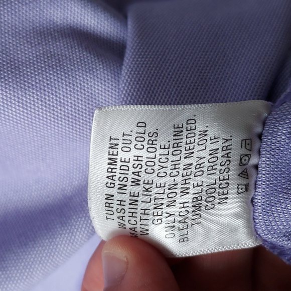 Members mark short sleeve button-up pole shirt purple xxl - Picture 6 of 9